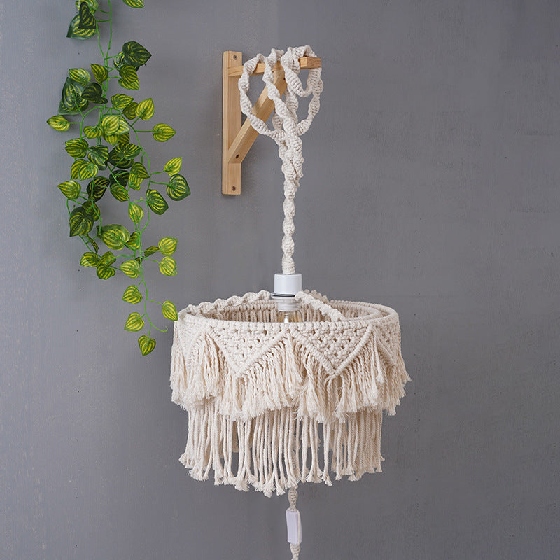 Macramé Pendant Light Shade Bowlift