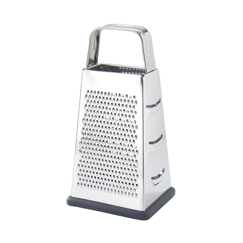Ergonomic stainless steel cheese and vegetable grater Bowlift