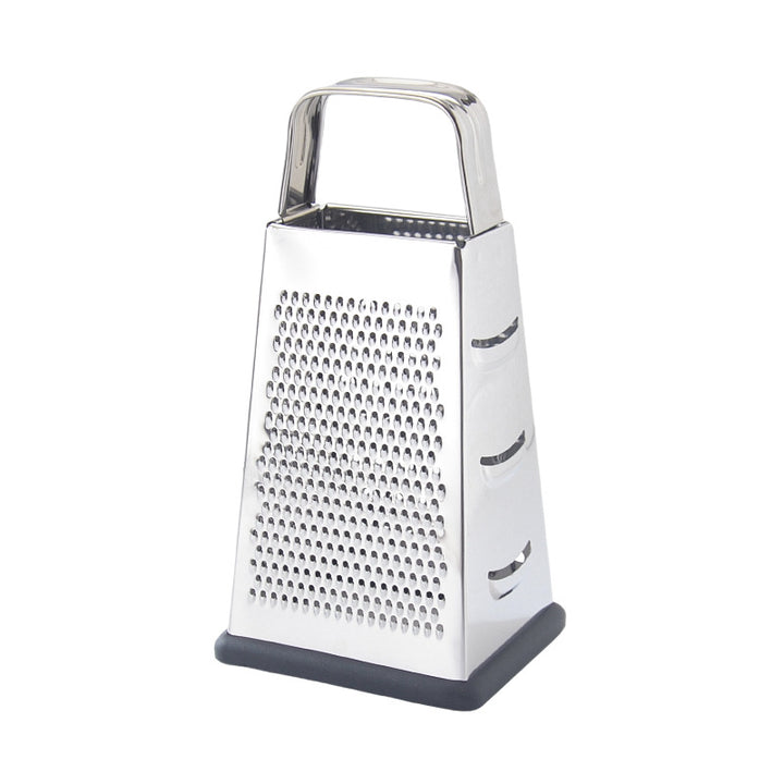 Ergonomic stainless steel cheese and vegetable grater Bowlift
