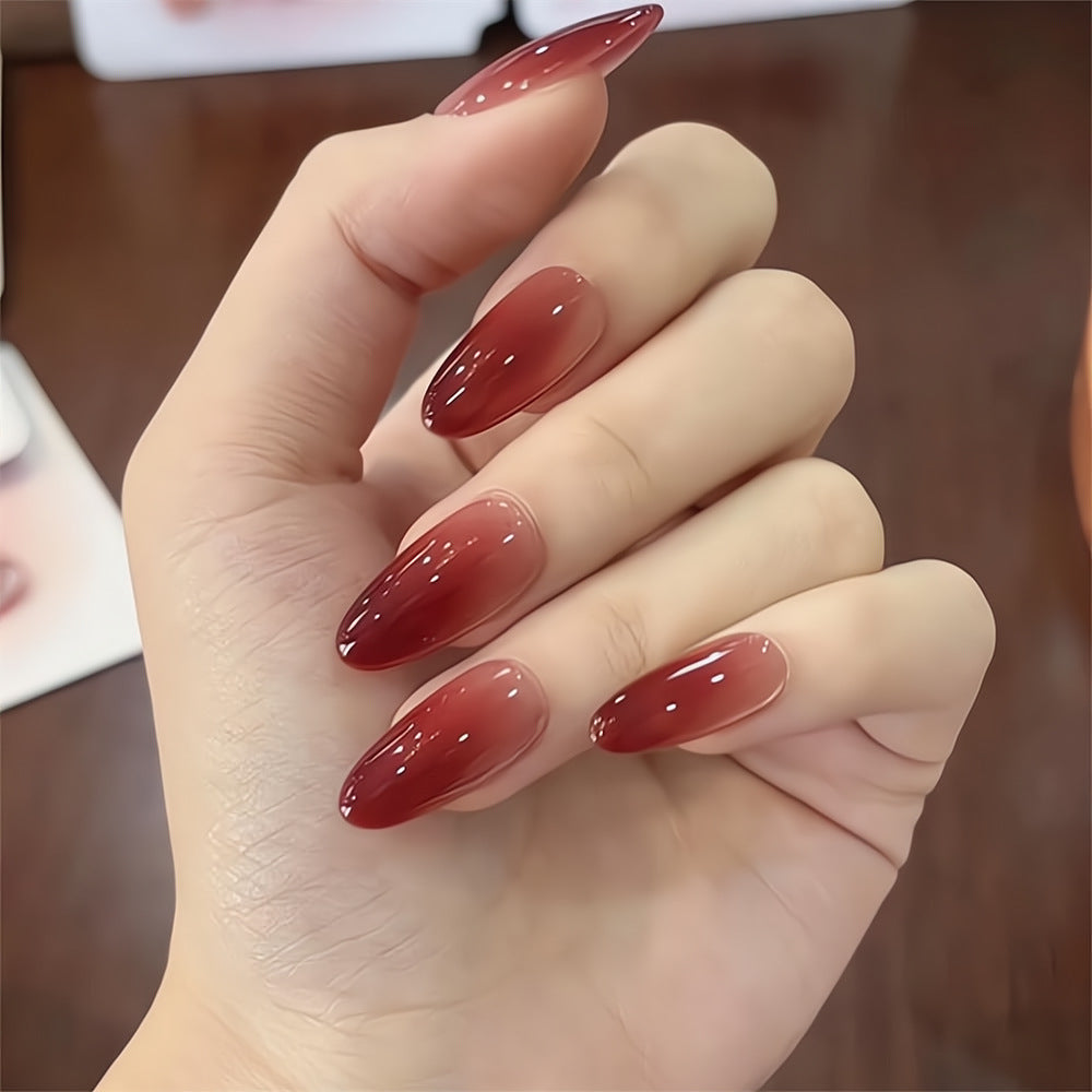 Artificial Nails in Elegant Ombre Look Bowlift