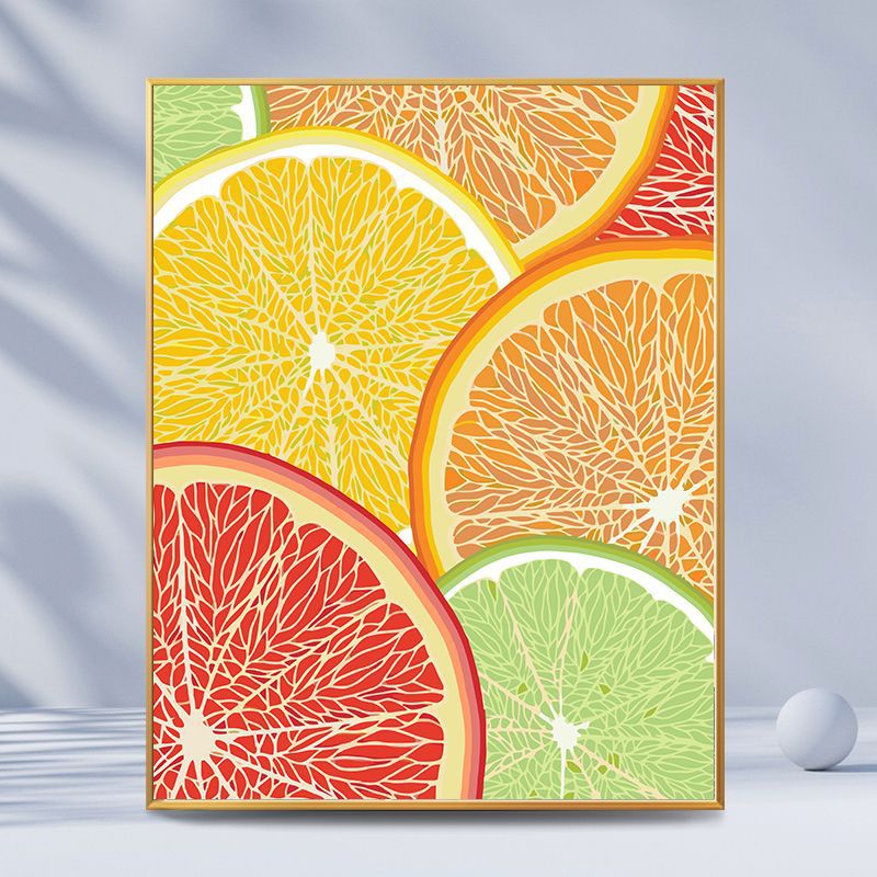 Citrus-Inspired Graphic Art Print Bowlift