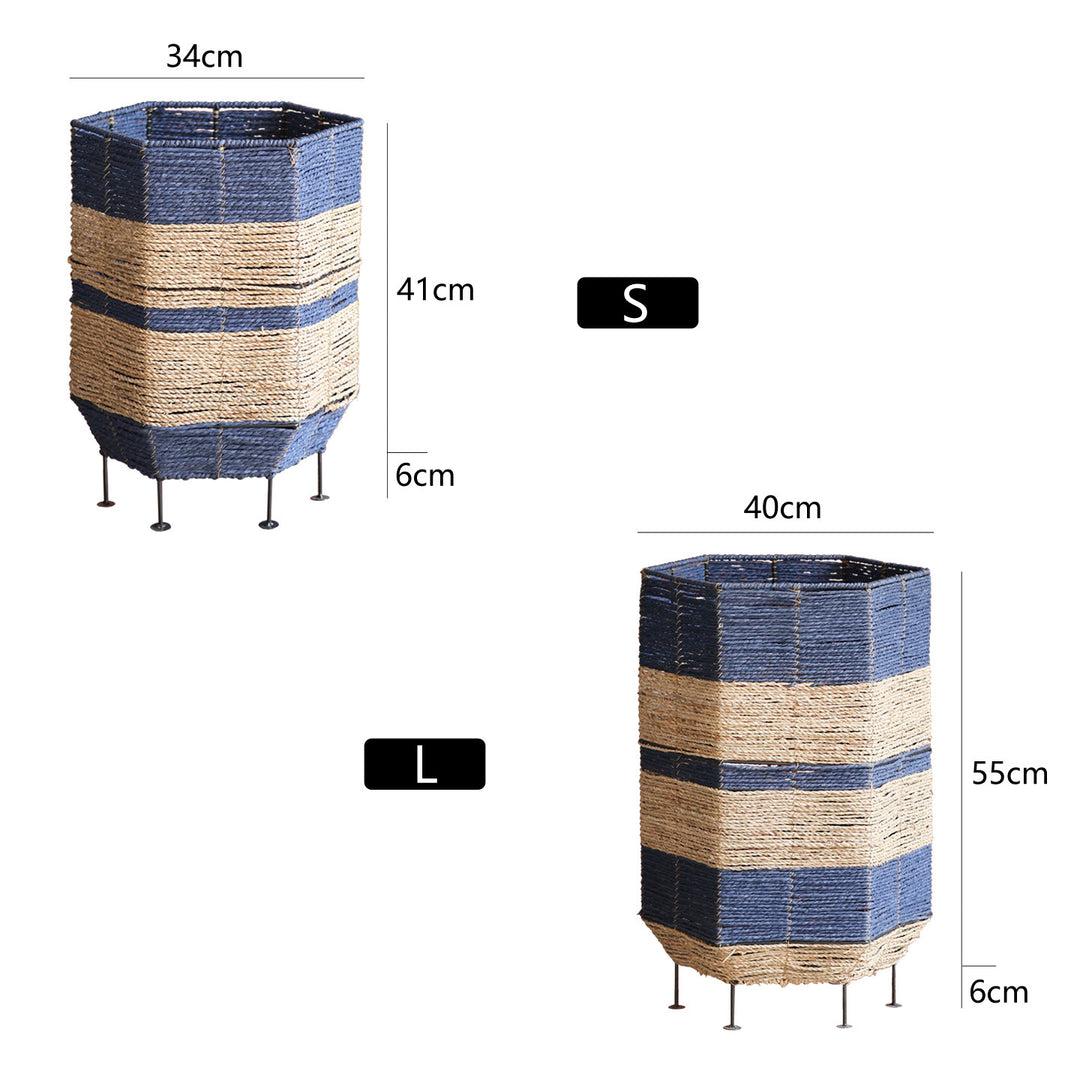 Decorative laundry basket with metal legs Bowlift