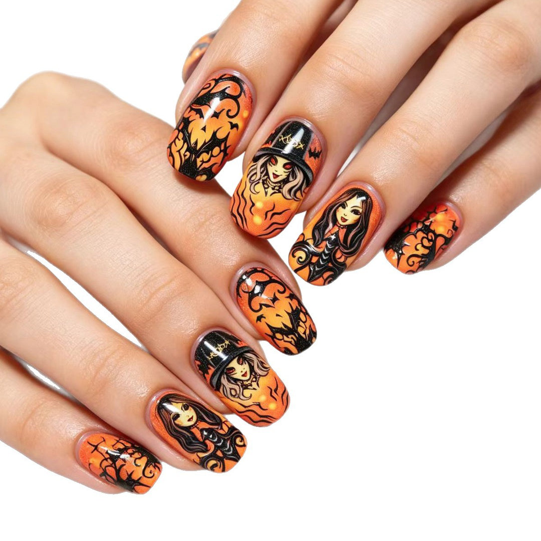 Creative Halloween-style Art Nails Bowlift