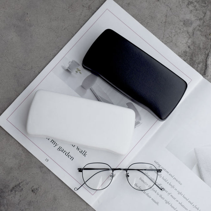 Sleek Leather Eyeglasses Case Bowlift