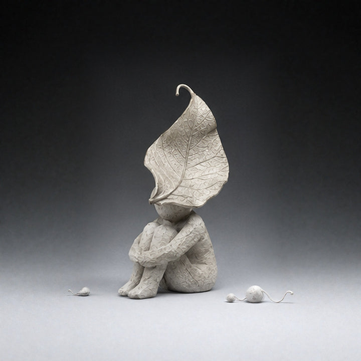 Creative Leaf-Inspired Decorative Sculpture