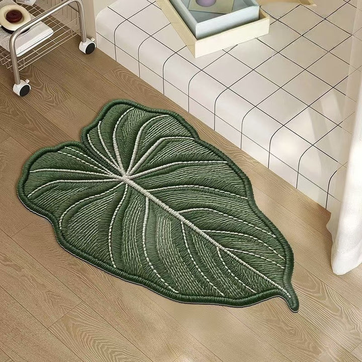 Monstera Leaf Shaped Floor Mat Bowlift