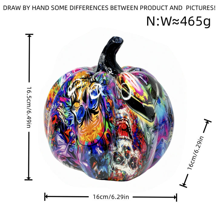 Artistic Halloween Pumpkin Figurine Bowlift