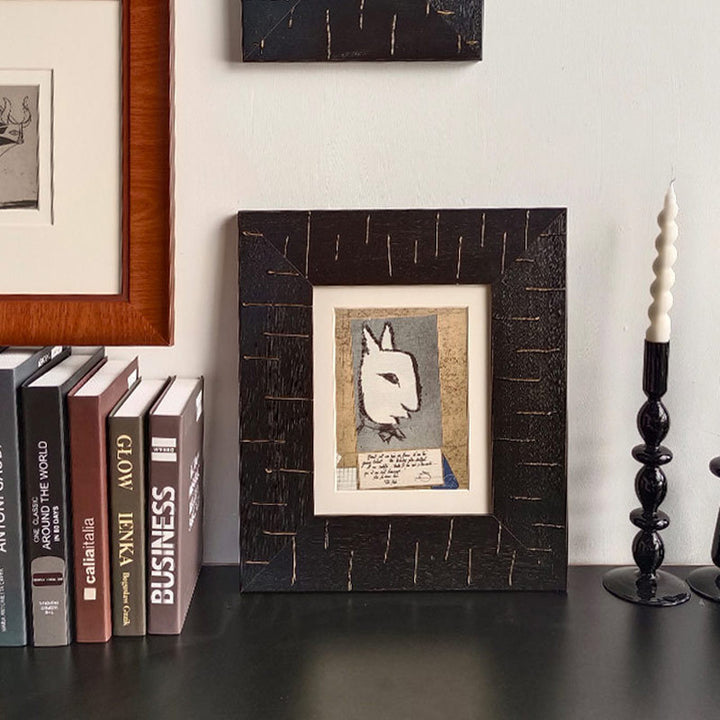 Artistic Framed Rabbit Illustration