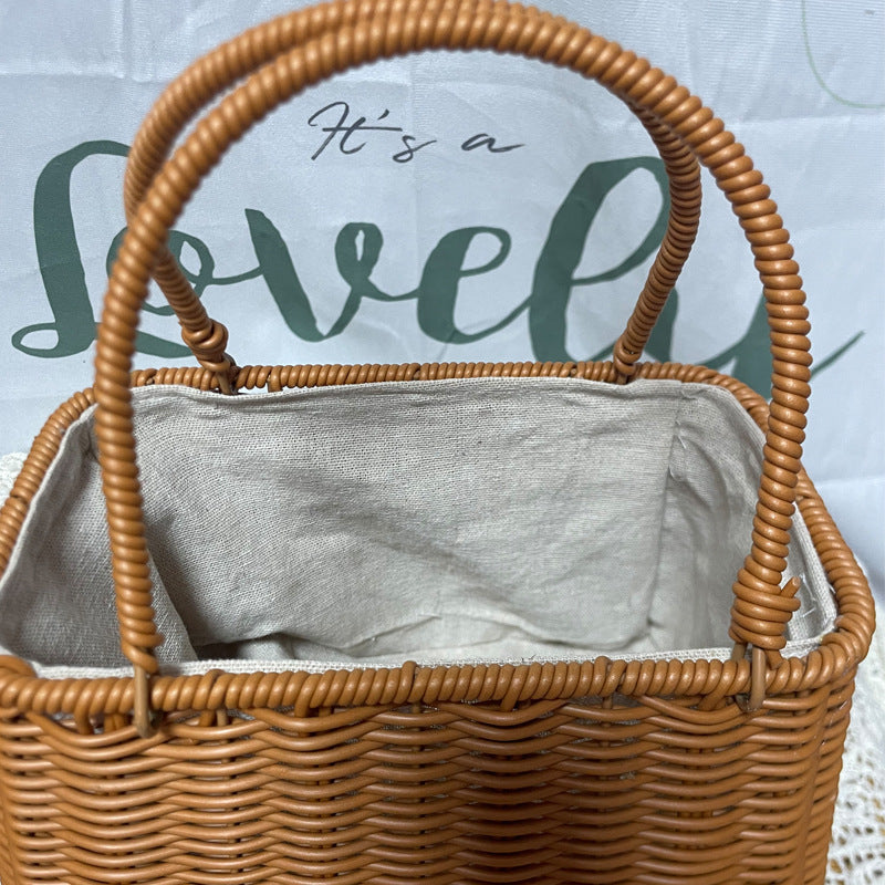 Decorative Woven Handcrafted Basket Bowlift