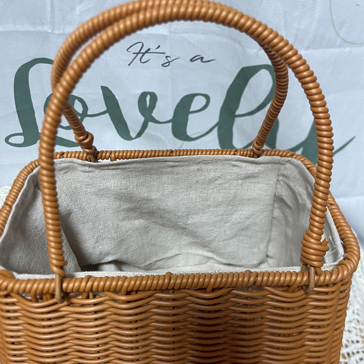 Decorative Woven Handcrafted Basket Bowlift