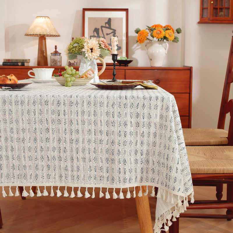 Floral Patterned Tablecloth
