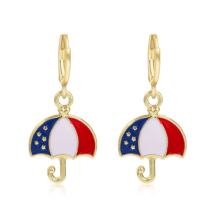 Women's long multi-layer star drop earrings with crystal embellishments and rhodium-plated alloy Bowlift