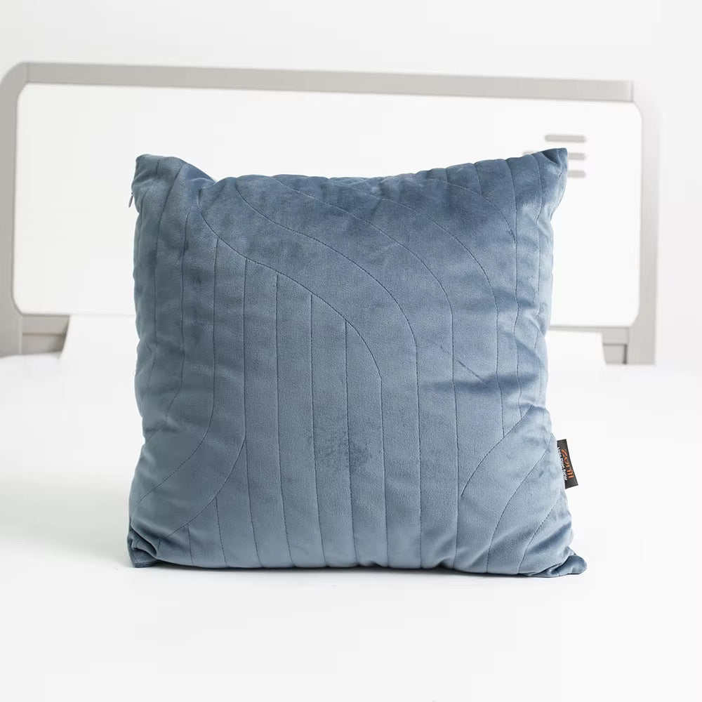 Women's Decorative Cushion Cover with Honeycomb Pattern Bowlift