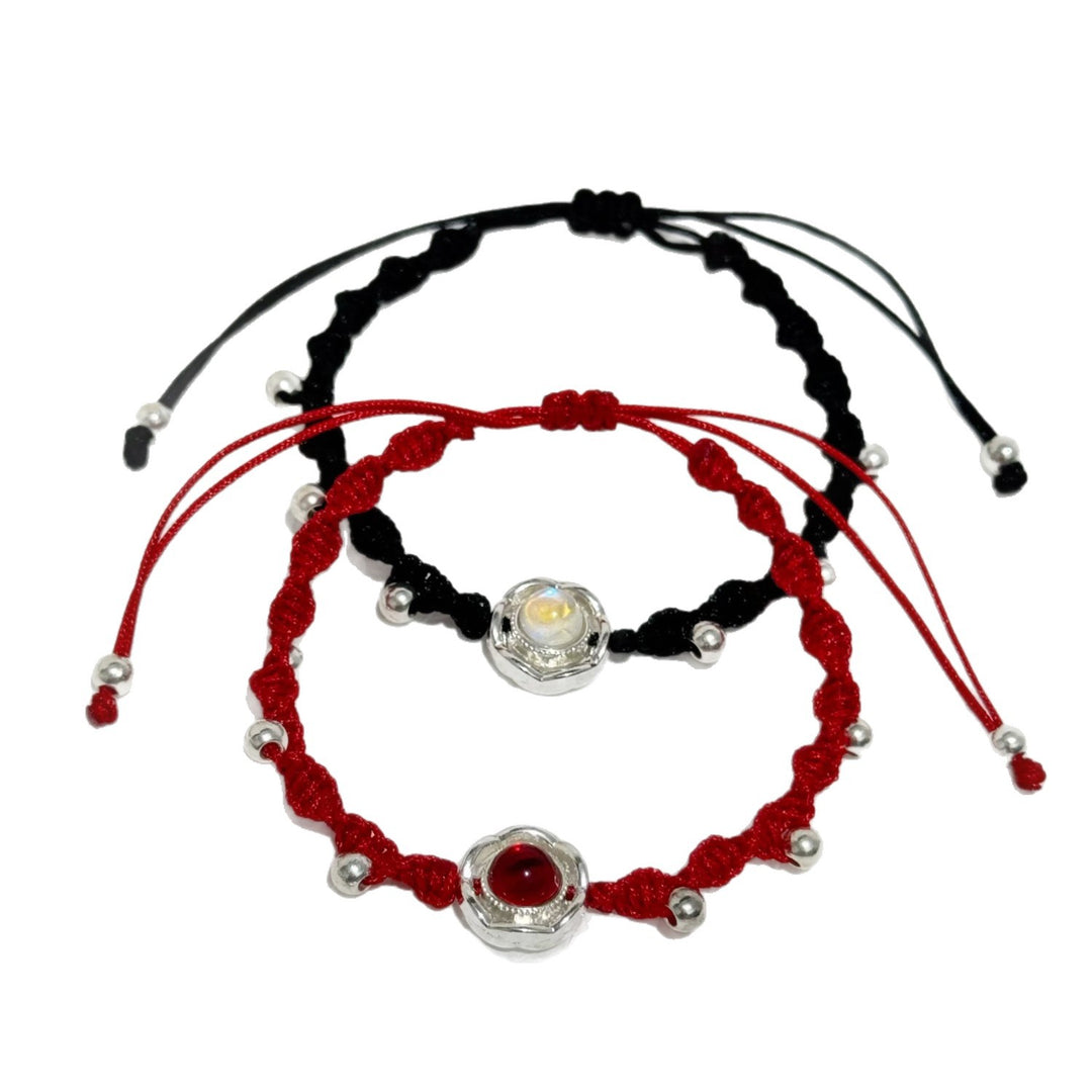 Adjustable Knot Bracelet with Gemstone Bowlift
