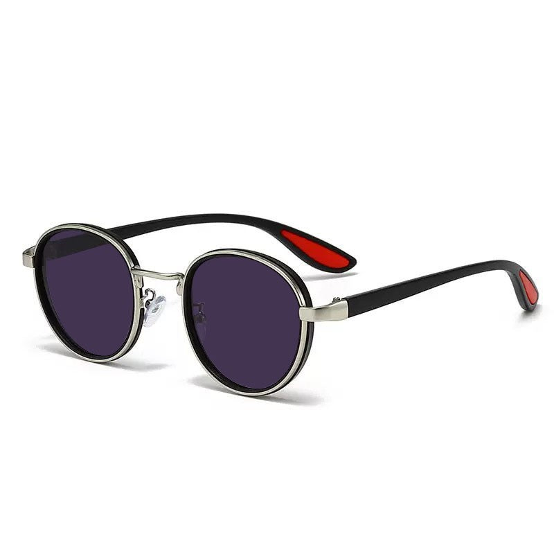 Retro Round Frame Sunglasses