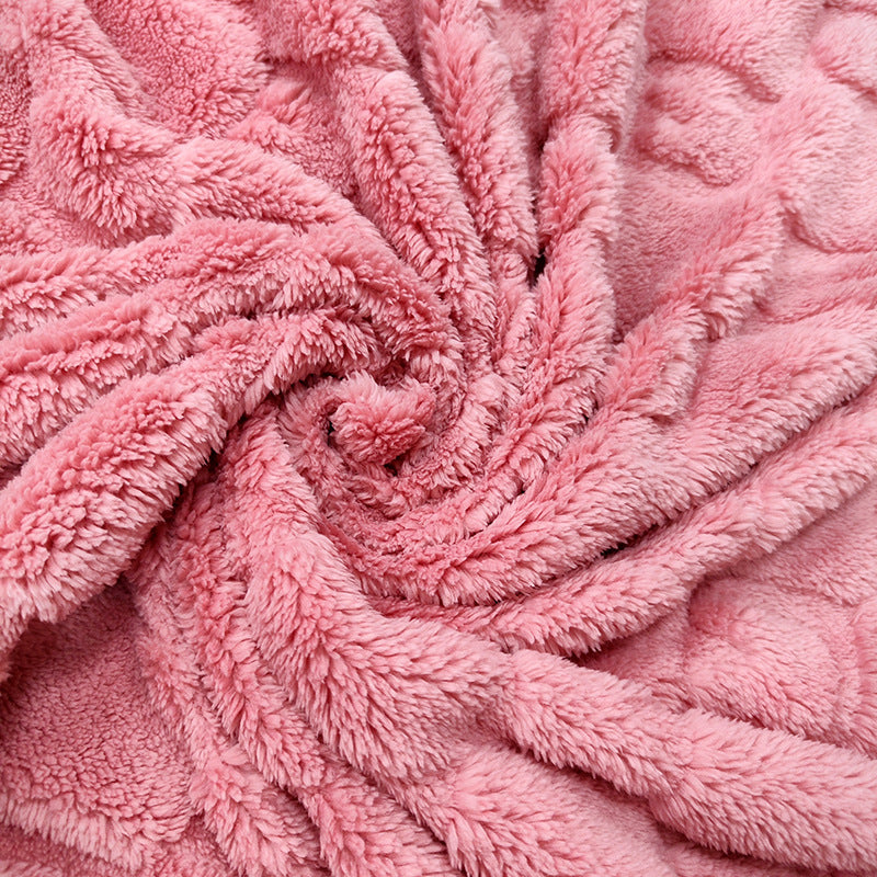 Ladies Cozy Microfiber Quick Change Blanket in Modern Checkered Pattern Bowlift