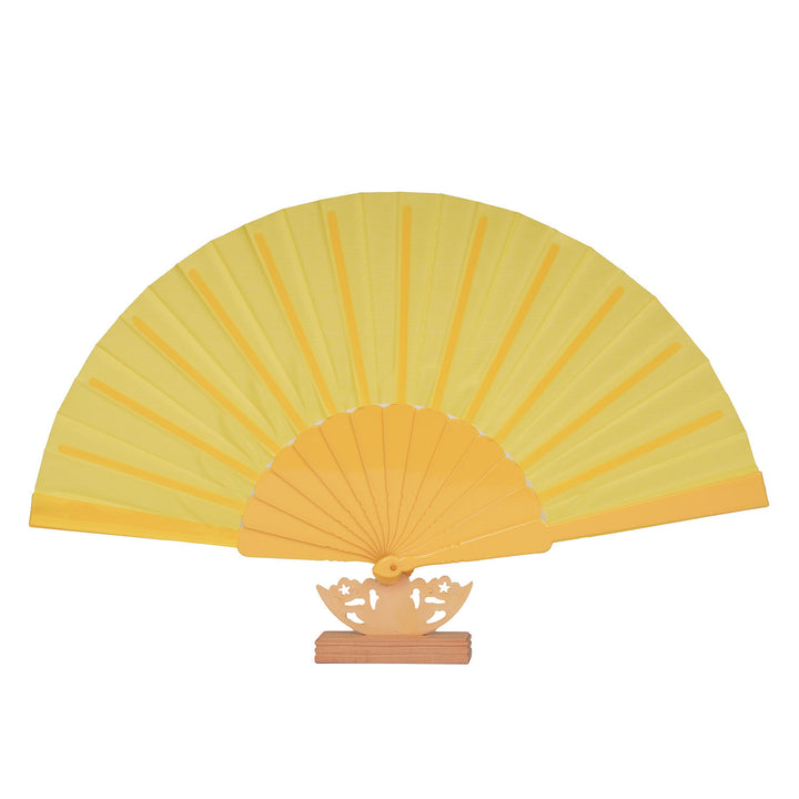 Ladies decorative fan with elegant wooden handle Bowlift