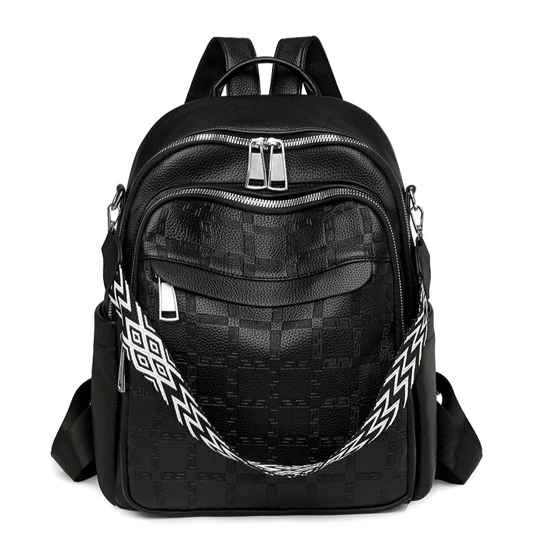 Versatile Textured Backpack with Multiple Compartts Bowlift