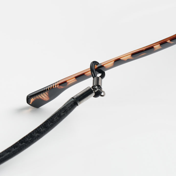 Stylish Leather Eyewear Retainer Bowlift