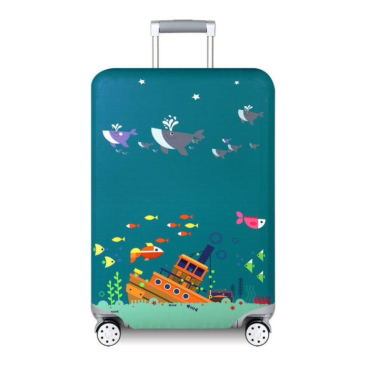 Unisex nan Kids Luggage Cover for Hard Shell Suitcases with Fun Space Design made of Elastic Polyester-Spandex Bowlift