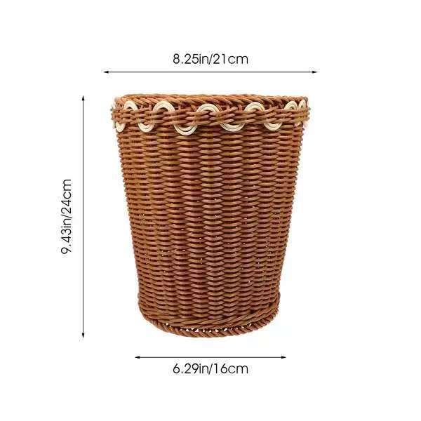 Handcrafted Wicker Storage Bin Bowlift