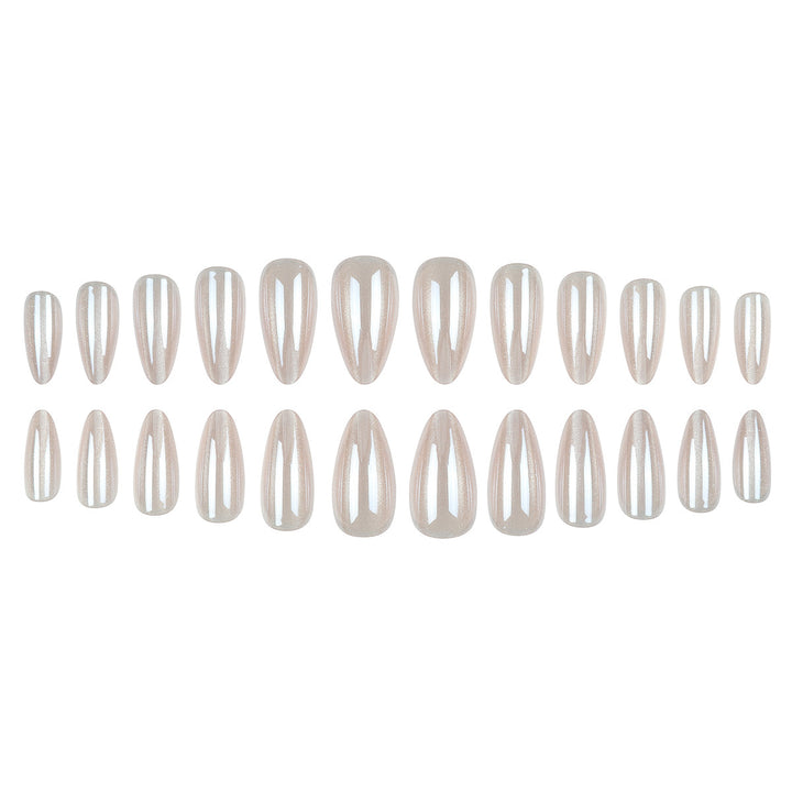 Elegant Long Stiletto Gel Press-On Nails Bowlift