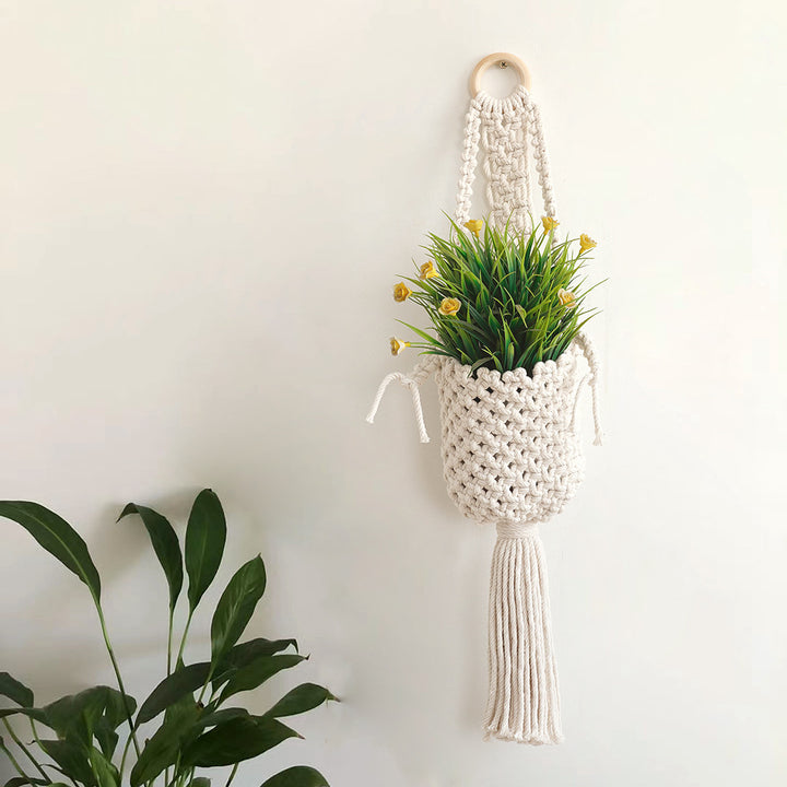 Bohemian Macrame Plant Holder Bowlift