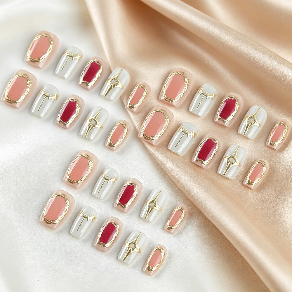 Luxurious Press-On Nail Art Set Bowlift