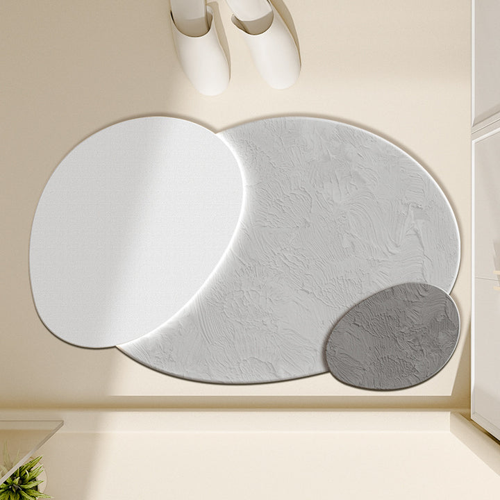 Floral-Inspired Decorative Bath Mat Bowlift