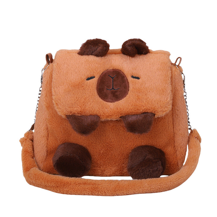 Plush Backpack In Pig Design Bowlift