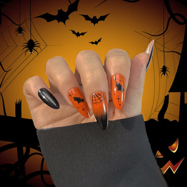Halloween-Themed Press-On Nail Art Set Bowlift