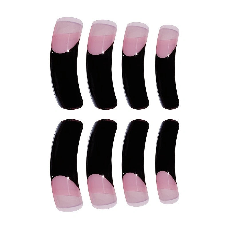 Long Tip French Manicure Nail Enhancements Bowlift
