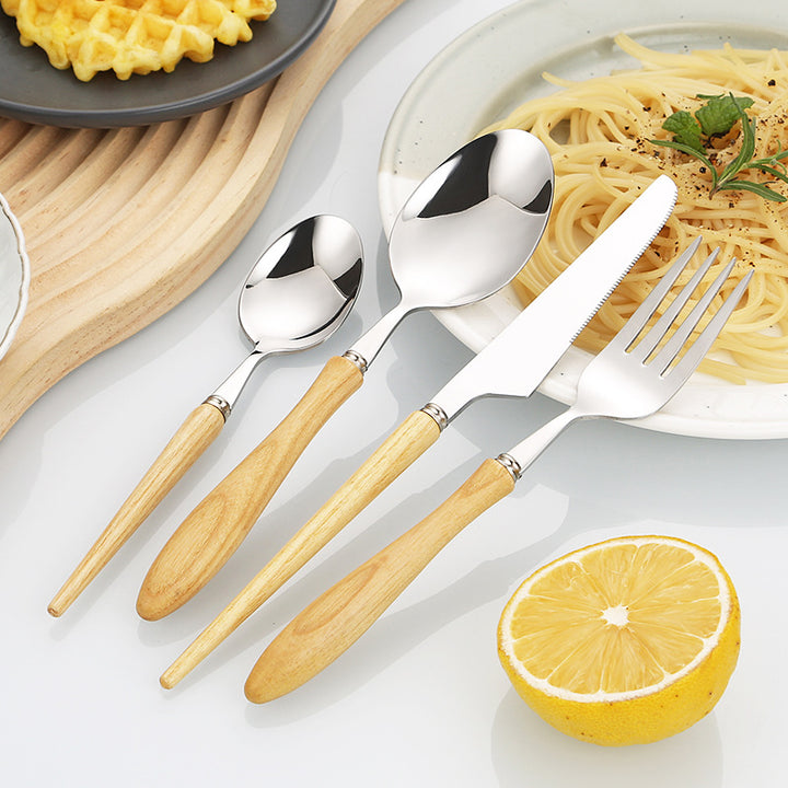 Professional and ergonomic bread knife with wooden handle Bowlift