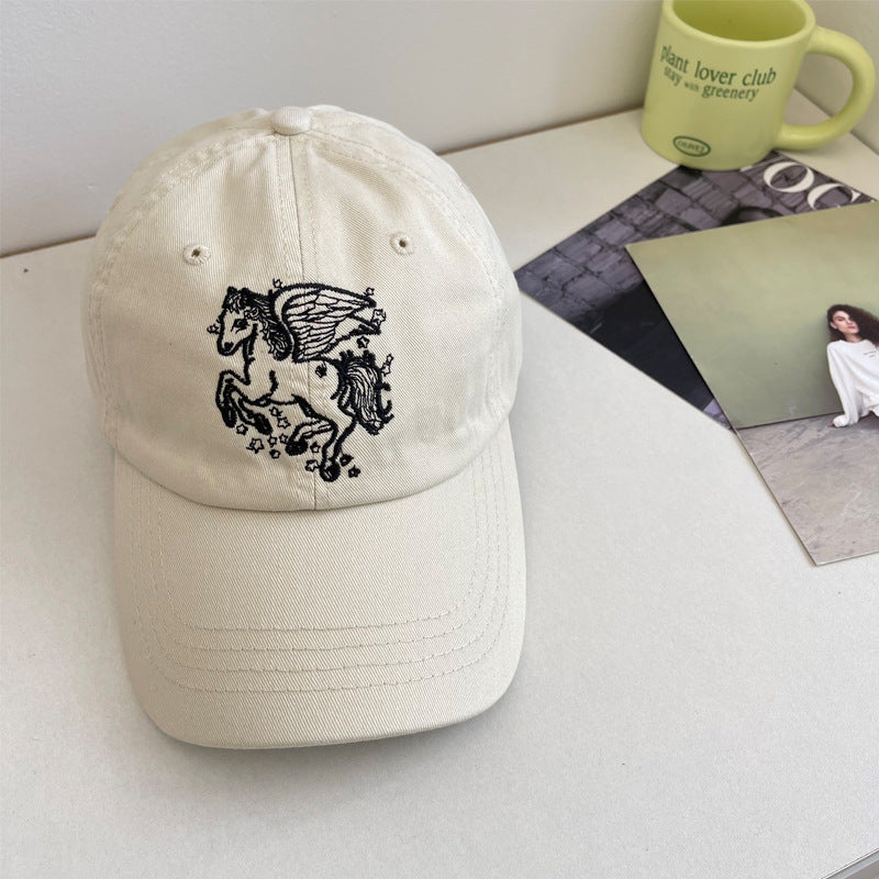 Women's Embroidered Pegasus Baseball Cap Bowlift
