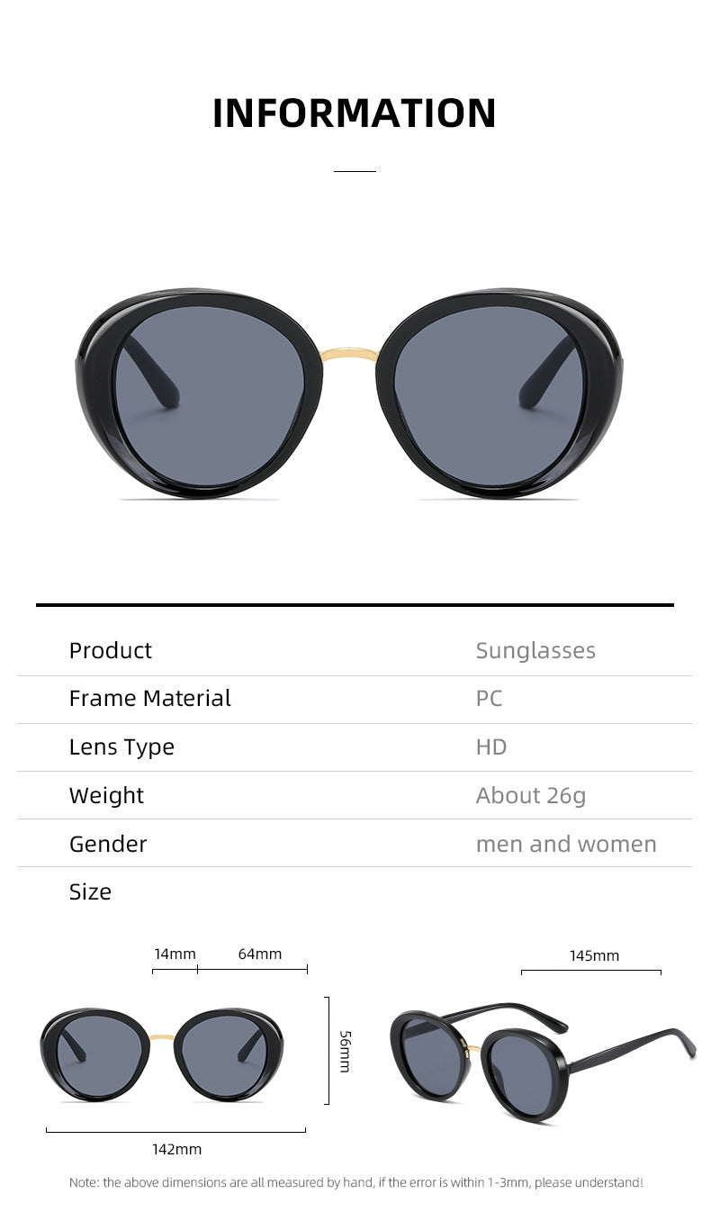 Women's Vintage Sunglasses in Elegant Shield Design Bowlift