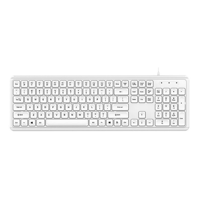 Wired Minimalistic Multimedia Keyboard Bowlift