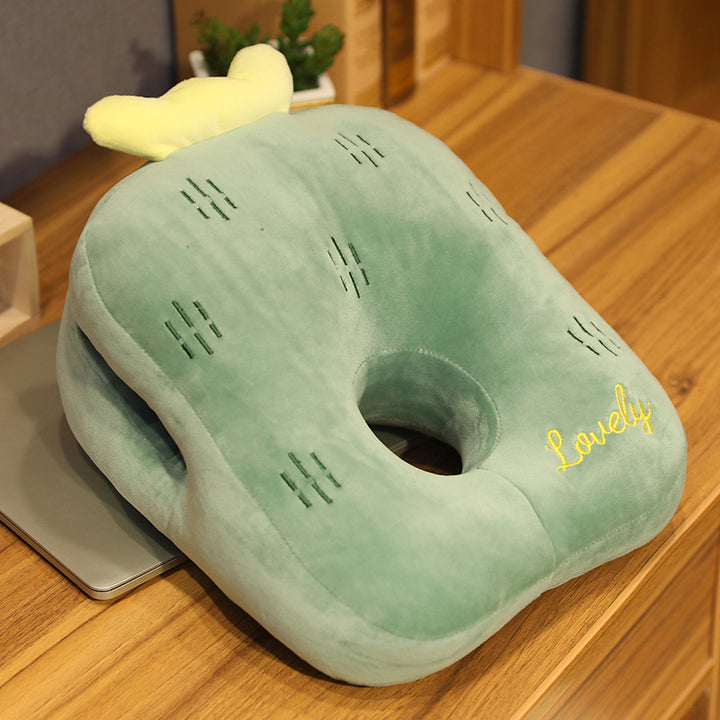 Comfortable seat cushion with ventilation Bowlift