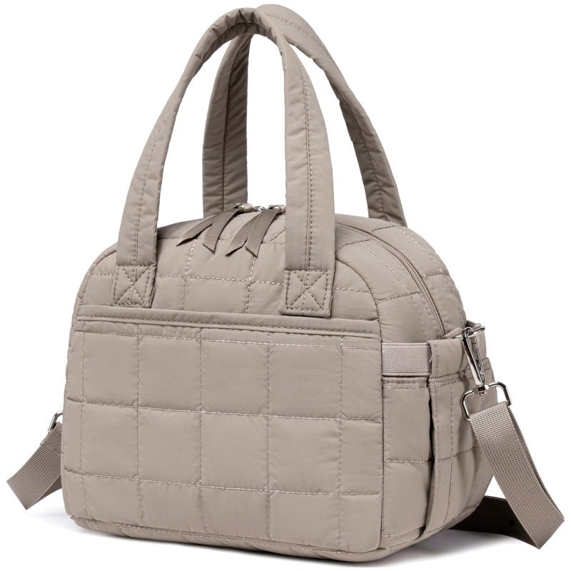 Padded tote bag with removable shoulder strap Bowlift