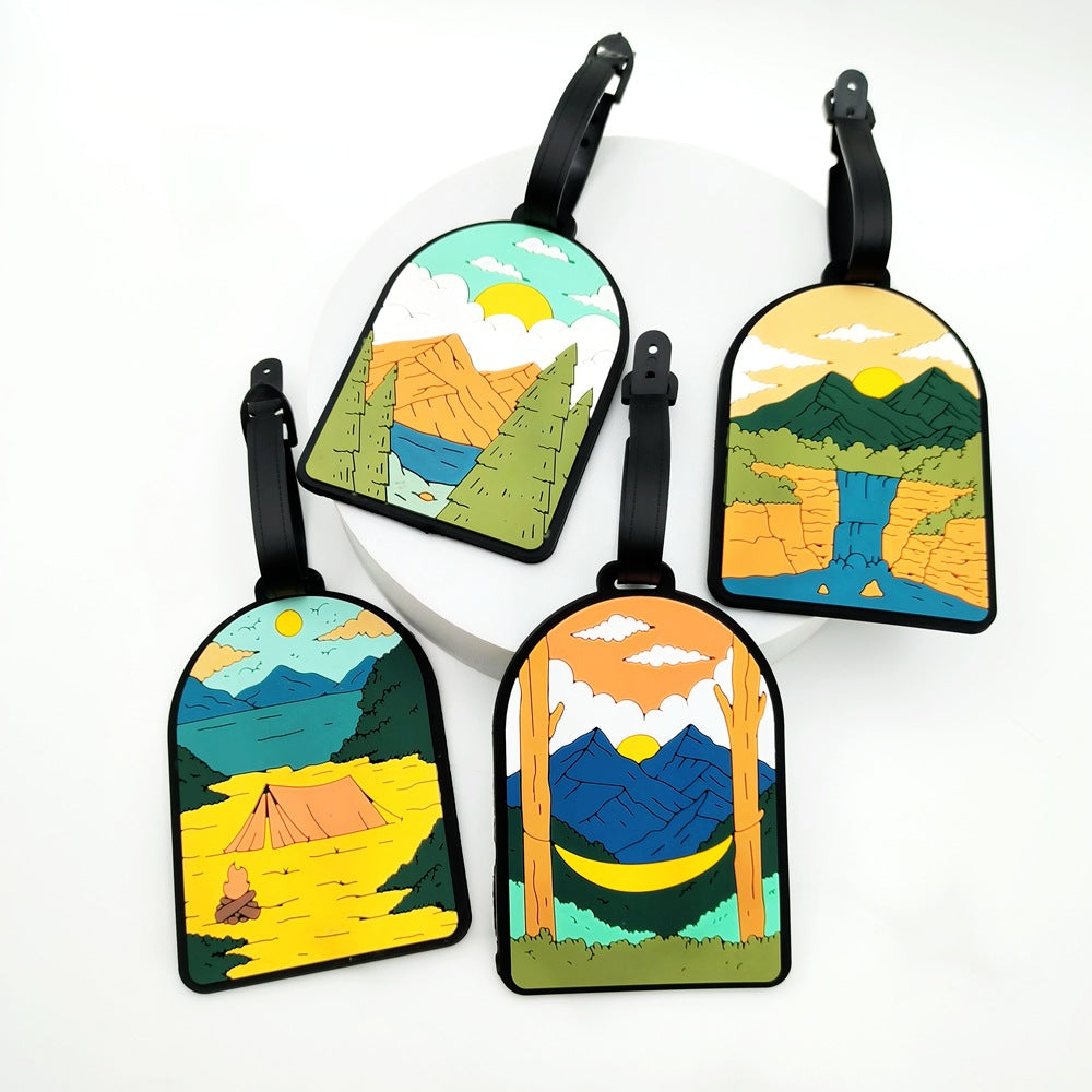 Nature-Themed Travel Luggage Tag Bowlift