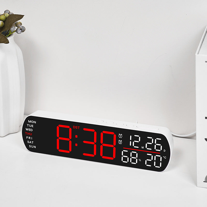 Digital Wall Clock with Multifunctional Display Bowlift