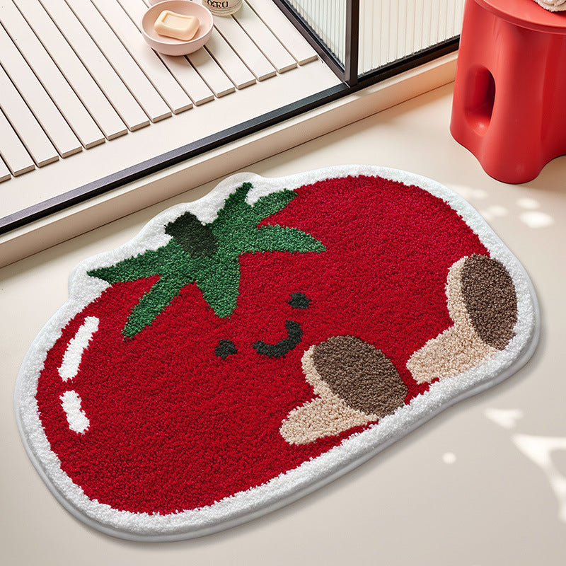 Unisex Cute Citrus Fruit Design Bath Mat Bowlift