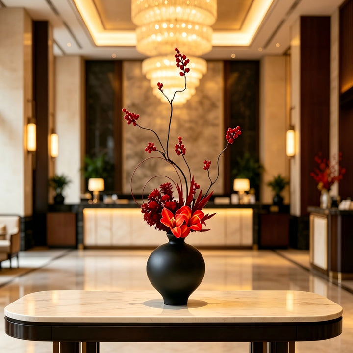 Artistic ceramic vase with organic shape Bowlift