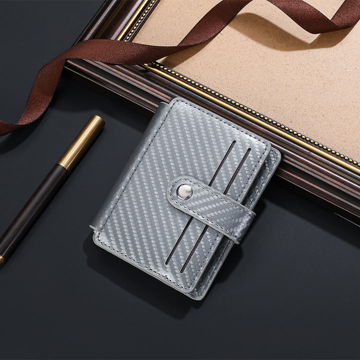 Carbon Fiber Textured Compact Wallet Bowlift