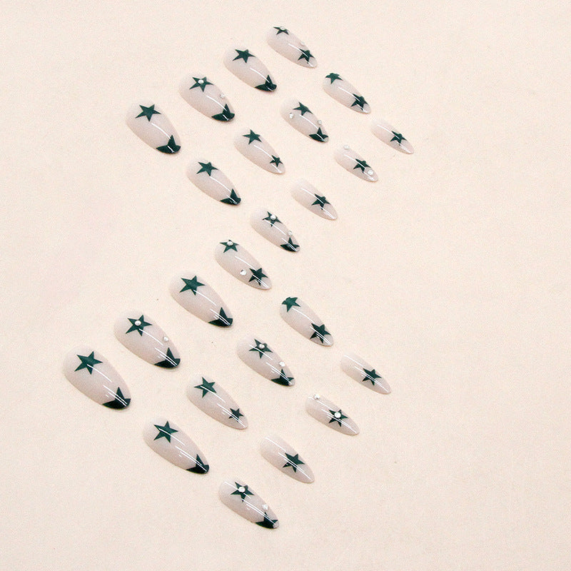 Artistic Star Design Press-On Nail Tips Bowlift