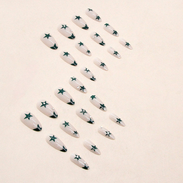Artistic Star Design Press-On Nail Tips Bowlift