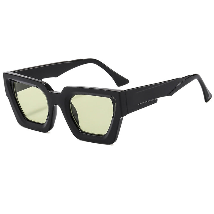 Ladies stylish square sunglasses in modern design with refined plastic frame Bowlift