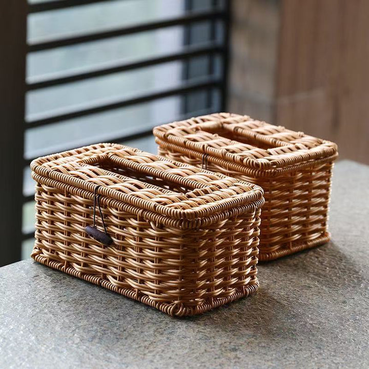 Handcrafted Wicker Storage Box Bowlift