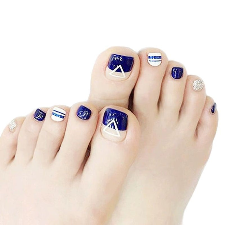 Decorative Press-On Toenail Art Set Bowlift