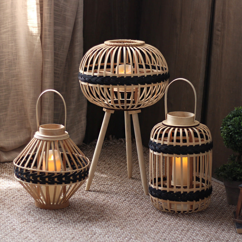 Decorative Rattan Lantern Bowlift