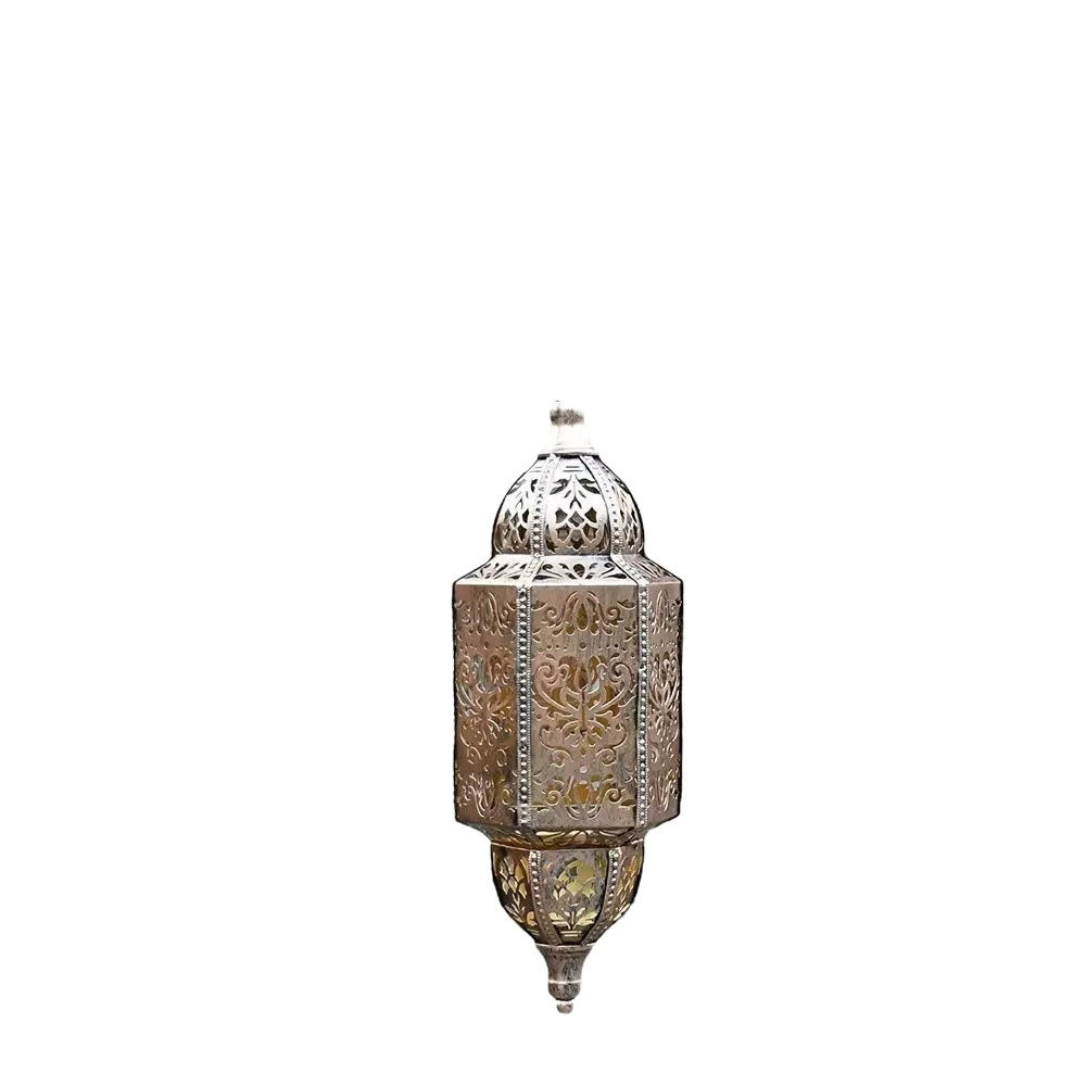 Outdoor Projection Hollow Baroque Solar Garden Hanging Lamp